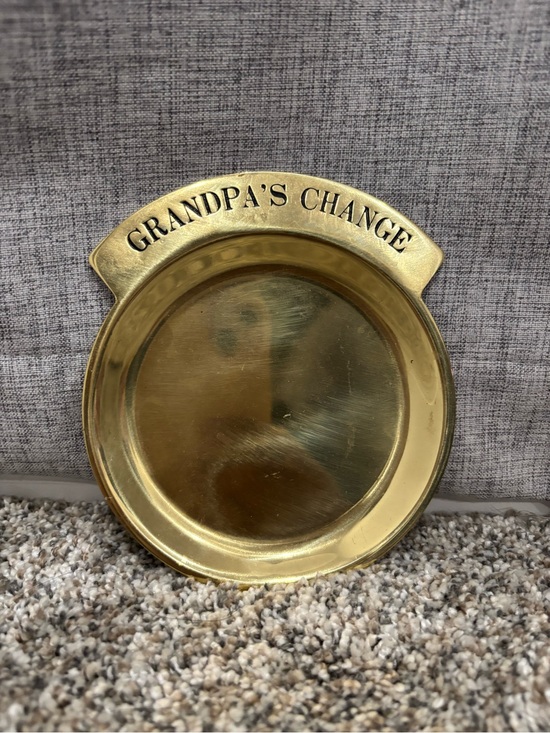 Russ Berrie Other - Vintage Solid Brass “Grandpa’s Change” 1979 Catchall Dish